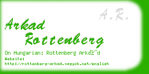 arkad rottenberg business card